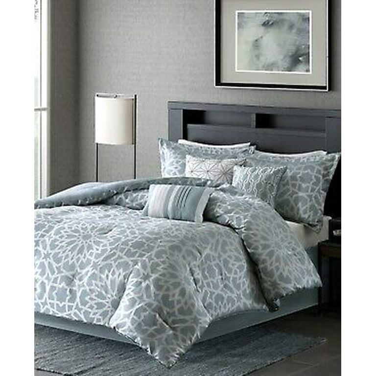 The Pillow Collection Carlow Geometric Bedding Sham Blue Standard/20 x 26, 